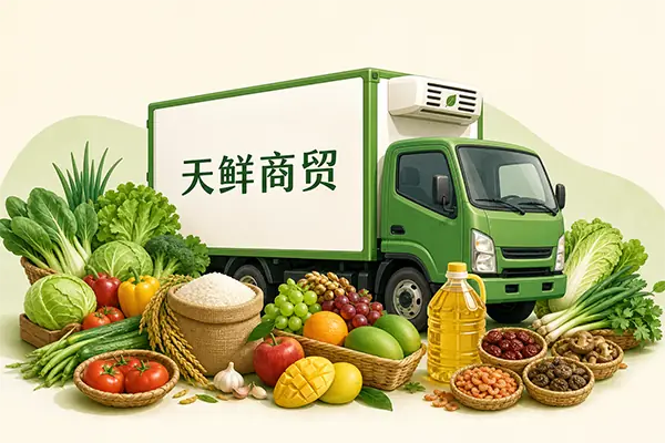 天鲜商贸生鲜配送车